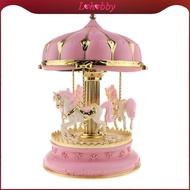 Lohobby Carousel Music Box 7  LED  Rotating  Carousel Horse Music Box Kids Girls Baby Birthday Gift