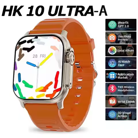 HK10 Ultra 3-WF AMOLED Smart Watch Men WiFi Bluetooth Call ChatGPT Compass G-Sensor Photo Album Spor