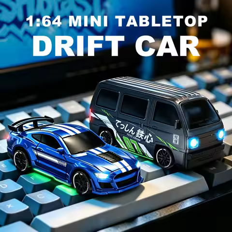1:64 Desktop Drift Racing Car, 4WD Cool Mini Stunt RC Drift Car With Rechargeable Battery, Holiday G