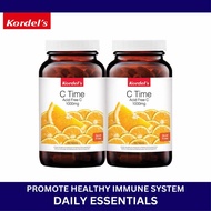 (Exp 4/25) Kordels Acid Free Vitamin C Time 1000mg 2x150 tablets to Support Immune System Without Ga