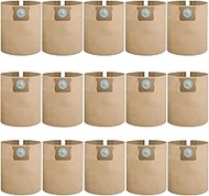 15 Pack DXVA19-4104 Vacuum Bags Compatible for DEWALT 5-8 Gallon Wet/Dry Vacuums, Dust Disposable Co
