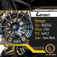 Lenso Venom 18x8.0JJ 5x114.3 Satin Black