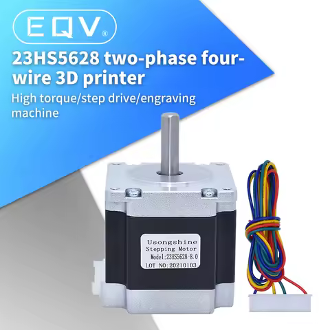 Nema23 23HS5628 4 Lead Nema 23 Stepper Motor 57 165 Oz-in 56mm 2.8A 6.35mm/8mm TB6600 CNC Laser Grin