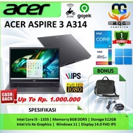 Laptop Acer Aspire 5 A514 Core i5 Gen 11 Ram 8GB 256SSD Layar 14 inch