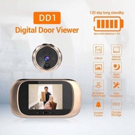 2.8 inch night vision visual doorbell with built-in memory camera for taking photos circulating stor