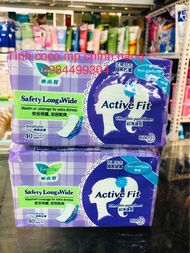 Combo 2 gói Băng vệ sinh hàng ngày Laurier Active Fit không hương gói 40 miếng ( mầu tím )