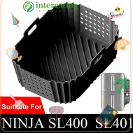 INTERESTING Air Fryer Tray, Silicone Non-Stick Baking Tray, High Quality Washable Perforated Reusabl
