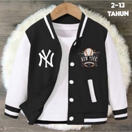 Latest Children's Varcity Baseball Jacket NY NEW YORK From Ages 2 3 4 5 6 7 8 9 10 11 12 13 Years/ L