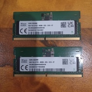 SK Hynix 16GB 8GBx2 DDR5 4800Mhz Laptop RAM (Used)