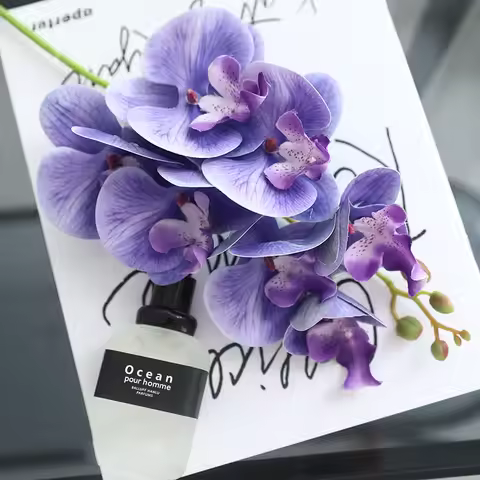 70cm Artificial Phalaenopsis orchid Phalaenopsis orchid Phalaenopsis Orchid Artificial Flower 8head 