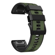 22mm watch band for garmin fenix 7 fenix 6 pro solar fenix 5 quick release dual color silicone watch