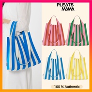 PLEATSMAMA Two Way Shopper Bag Stripe 2Way Knit Bag - 4 Colors