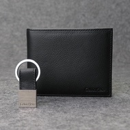♕☌﹍Global buy genuine CK wallet men s leather short wallet CALVIN KLEIN fold multifunctional mezzani