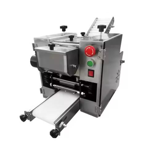 Automatic Small Dumpling Dough Wrapper Machine Round Square Gyoza Empanada Tortilla Chapati Making M