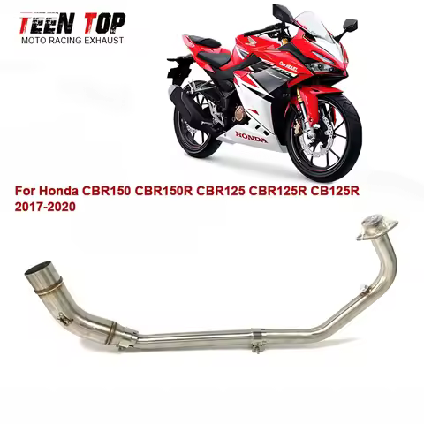 For Honda CBR150 CBR150R Exhaust Header CBR125 CBR125R CB125R Exhaust Pipe CBR150R Front Link Pipe 2