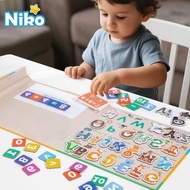 NIKO Magnetic Alphabet Letters Book ABC Early Education learning Toys Montessori Toys For Kids Boys 