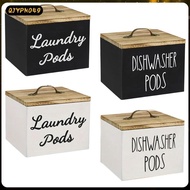 [qjypno49] Wooden Storage Container Desktop Laundry Bin Rustic Pod Holder with Dustproof Lid for Bat