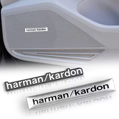 Harman Kardon BOSE Badge aluminum 3D car audio stickers For bmw Dacia Alfa Romeo Lada Skoda Hyundai 