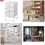 Drawer Unit, Bedside table Size W34 D30 H56cm in White color