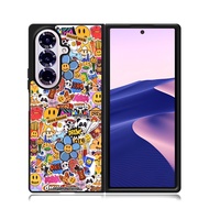 Phone Case Samsung Z Flip Fold 7 6 5 4 3 Phone Custom Drew House Sticker bomb