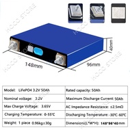 แบตเตอรี่ลิเธียมฟอสเฟส 3.2V 50ah (Lithium iron phosphate) LiFePo4 3.2V 120AH แบตลิเธียม 3.2v100ah Li