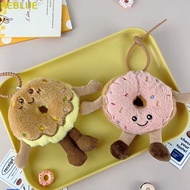 REBLUE Simulation Donut Plush Pendant, Cartoon Doughnut Donut Plush Key Rings, Creative Plush Kawaii