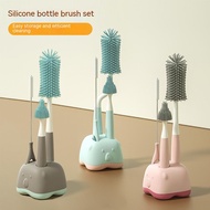 Silicone Baby Bottle Brush Artifact Baby Pacifier Brush Straw Brush Rotating Baby Bottle Cleaning Brush Cleaning Device Baby Bottle Brush Baby Bottle Brush Set With Base