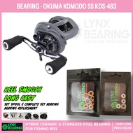 LYNX bearing Okuma Komodo SS KDS-463 ceramic stainless steel fishing baitcasting reel bearing