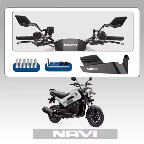 Aerodynamic Design Motorcycle fixed Wind Wing Rearview Mirror For HONDA DREAMWING Navi 110 Navi110 N