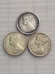 香港女王一毫硬幣 (1890, 1898, 1897)