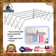 🔥NEW🔥 Ampaian Boleh Lipat Ampaian Laras Ampain Lekat Dinding / Retractable Drying Wall Mounted Rack 