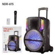 15 inch NDR-615Stereo Karaoke Portable Audio Dancing Bluetooth Trolley Video 15 inch DJ Speaker Box