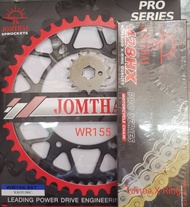 สเตอร์ชุด WR 155R YAMAHAพร้อมโซ่โอริงสีทอง XRING หน้า13T-14T  หลัง 51-55T-57T-58-59T