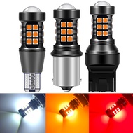 2Pcs Signal Lamp Led T20 W21w 1156 White 7440 7443 W21/5W Wy21w 27 Smd T25 3157 Led P27/7W P27w 3156