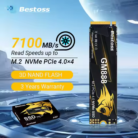 Bestoss M.2 NVMe SSD Solid State Drive 2280 Gen 4 PCIe 4.0x4 512GB 1TB 2TB 4TB Up to 7100 MB/s Read