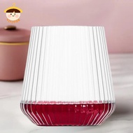 〔8C05〕 1pc Plastic Transparent  Glasses European Hexagonal Gold Rimmed  Glasses Home Whisky Glasses 