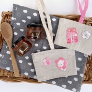 【純手作】櫻花杯套 飲料提袋 杯袋