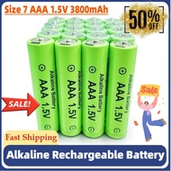 In Stock 4-20PCS Alkaline Rechargeable Battery Size 7 AAA 1.5V 3800mAh Rechargeable Alkaline Toy Bat