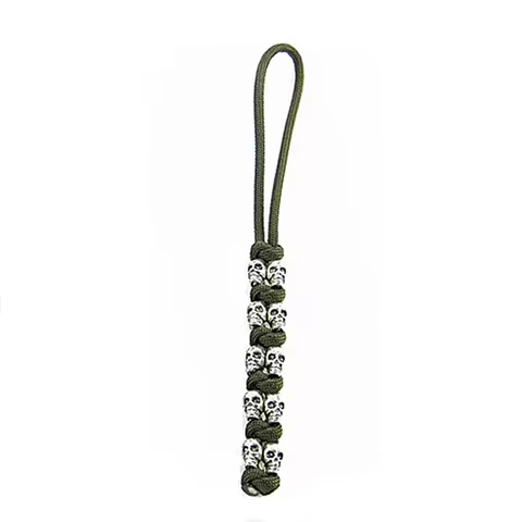 550 Paracord Keychain skull Lanyards - Zinc Alloy Skull Beads- keychain ,skull paracord keychain