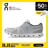 【Official Store】On Running Cloud 5 Light grayish white Low Top Running shoes 5RJX