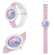 Swatch ซีรีส์ควอตซ์กันน้ำลายกระต่ายน่ารักสำหรับเด็ก Flik Flak Feifei จากสวิตเซอร์แลนด์ Swatch