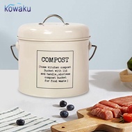 [vsrhkq] Compost Bin Trash Bin for Waste Recycling Countertop Container Compost Pail