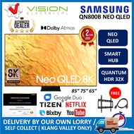 [Free Delivery + Basic Setup Klang Valley] SAMSUNG QA65QN800BKXXM 65" QN800B NEO QLED 8K Smart TV + Free HDMI + Bracket