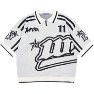 WP Company - Knitwear BOXY PLACE Football Knit Unisex Sweater / Men's & Women's Knitted Sweater