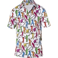 Golf Shirts for Men Polo Shirt for Men Mens Golf Shirt Funny Golf Shirts Skull Golf Crazy Polos Dry 