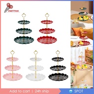 [Prettyia1] 3 Tiered Cake Stand Cupcakes Display Plate Table Decorations Rack for Parties Jewelry Ki
