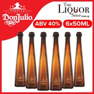 Bundle of 6 Don Julio 1942 Tequila ABV 40% 50ml (Miniature)