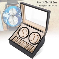 4+6 Automatic Watch Winder Self-Winding Mechanical Watch Box Watch Storage Box with Quiet Motor