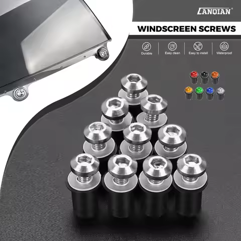 10PCS Fairing Screw For HONDA AfricaTwin XRV750 XRV 750 XRV650 XRV 650 Africa Twin Motorcycle Access