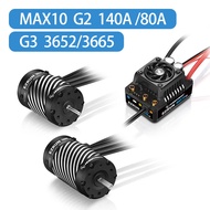 Hobbywing EZRUN MAX10 G2 80A 140A Brushless Induction Electronic Speed Regulator 3652/3665 G3 Motor 